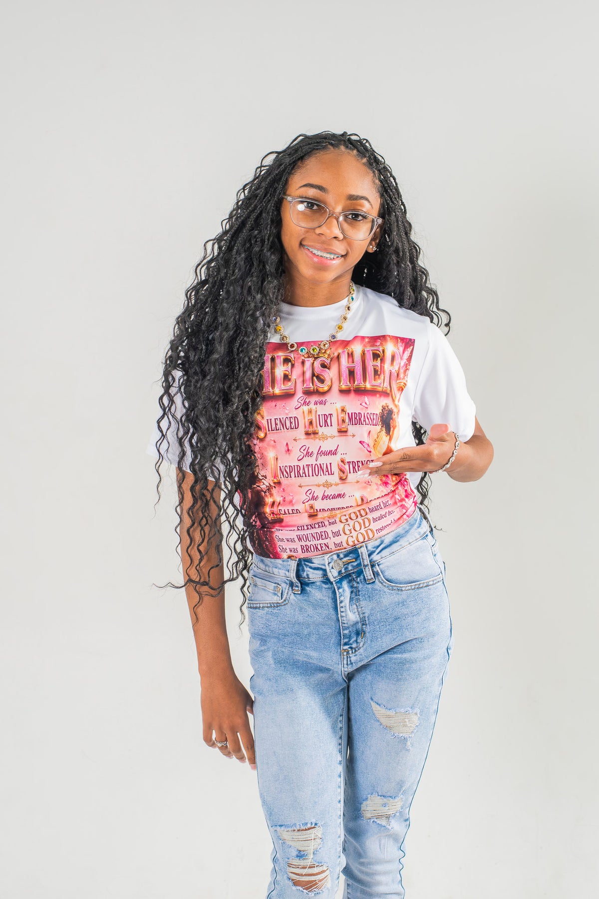 She Is HER White Tee